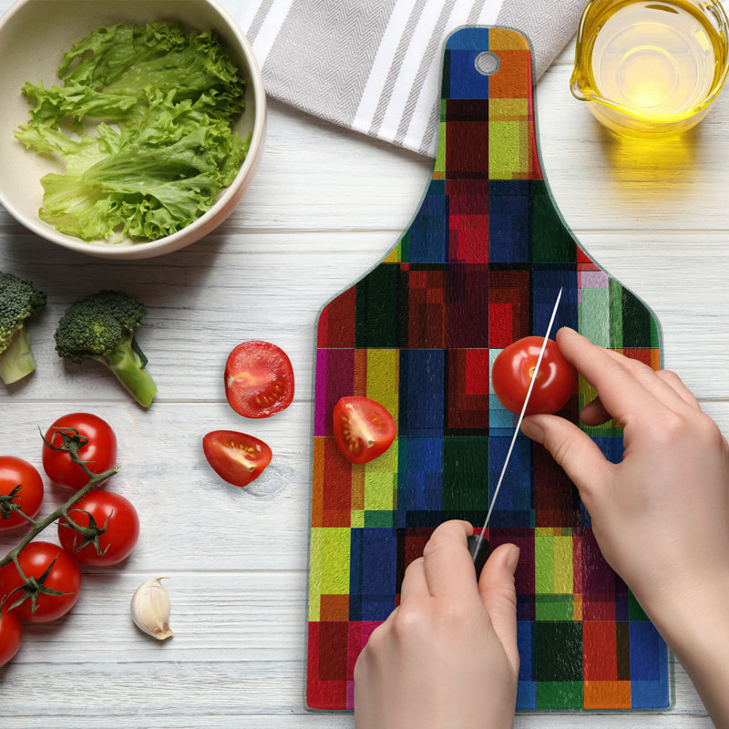 Multicolore carrelage mosaïque en verre trempé Ambesonne