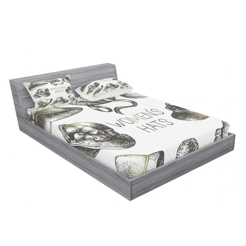 Microfiber Sheet Set, Queen Sheet Set with Fitted Sheet