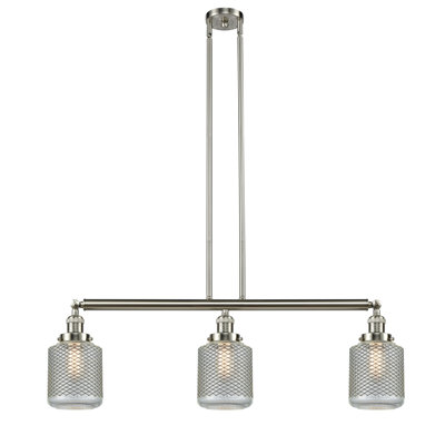 Luminaire suspendu pour îlot de cuisine 3 lumières Leis