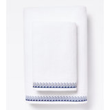 Wind + Wave Pure Cotton Hand Towel with Orchid Embroidery