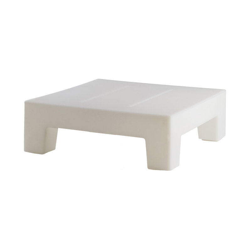 Jut Plastic/Resin Dining Table, Ice