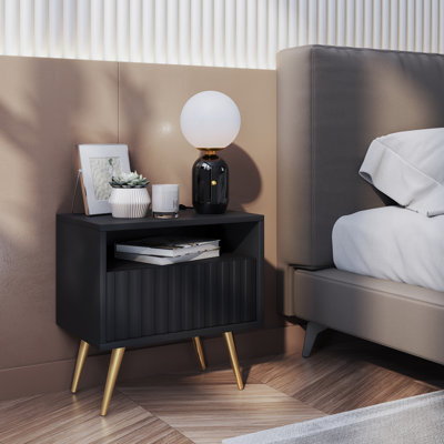 Hodgskin 47 cm W Bedside Table