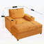 Chaise longue avec repose-pieds avec rangement, canapé-lit avec porte-gobelets et port de chargement USB-1421993471