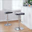 Tabouret de bar réglable en métal avec repose-pieds arrondi en T - ensemble de 2-418674374