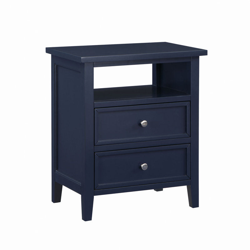 Weston Midnight Blue 2 Drawer Nightstand