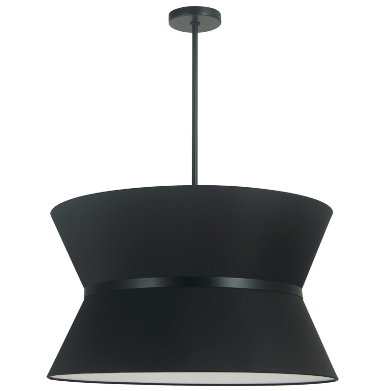 Abdoulaziz 4 - Light Unique/Statement Pendant, Matte Black, Black