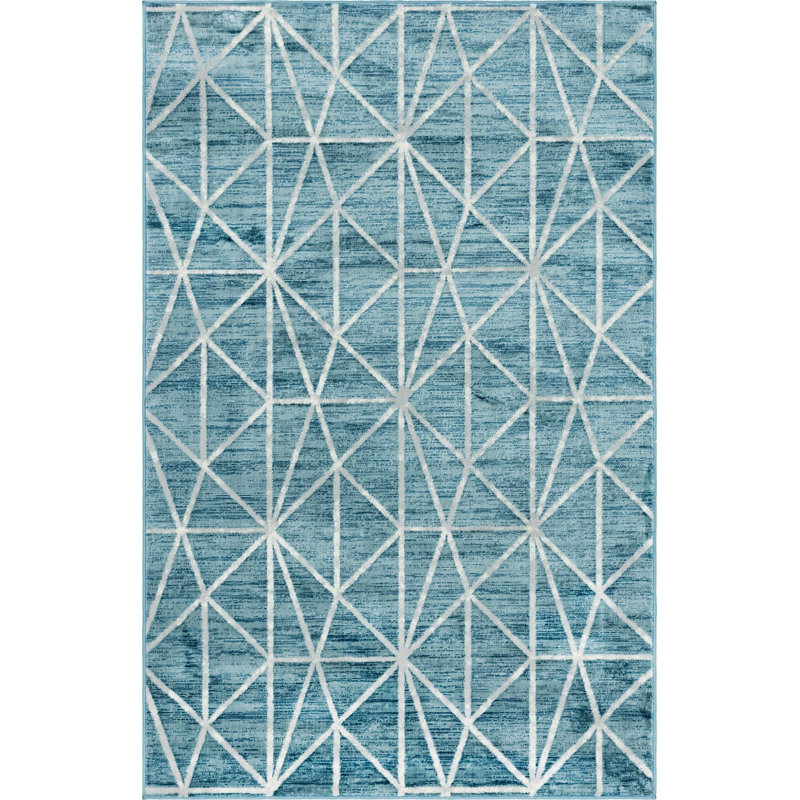 Clidy Abstract Indoor Rug, Rectangle 5' x 8'