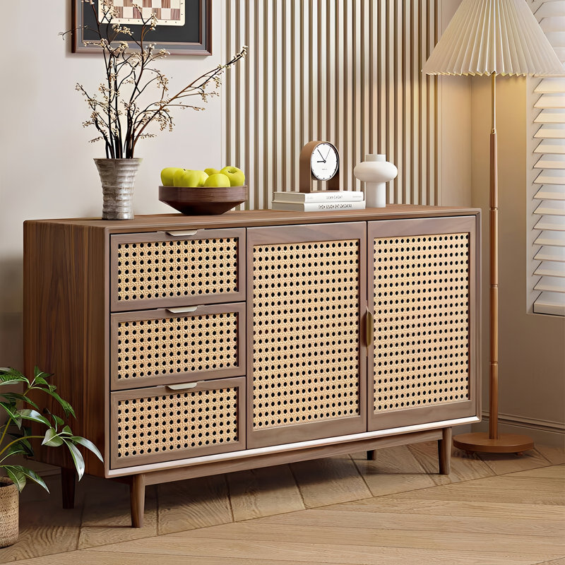 Nouveau buffet en rotin de style chinois