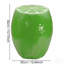 Tabouret lime 14,17 po, table d'appoint en forme de fruit en résine de 12,60 po de largeur, support à plante multifonctionnel et table de bout pour la décoration de la maison et du jardin