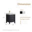  Ensemble de meuble-lavabo simple 24 po 24 po-8222941-16452517-16452513