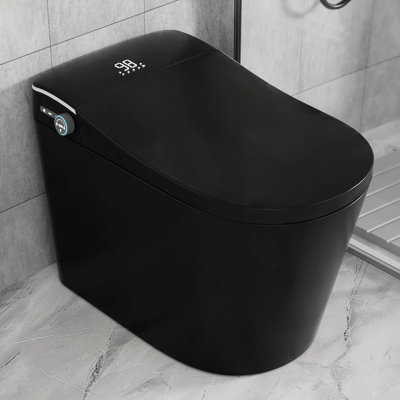 Modern Smart Bidet Toilet, Auto Open & Close, Auto Flush, Foot Kick, Heated Seat, Warm Air Dyring, Foam Shield Self Cleaning Nozzle, Air Fresh System