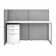 Easy Office Rectangle 2 Person Benching Workstation with Cable Management