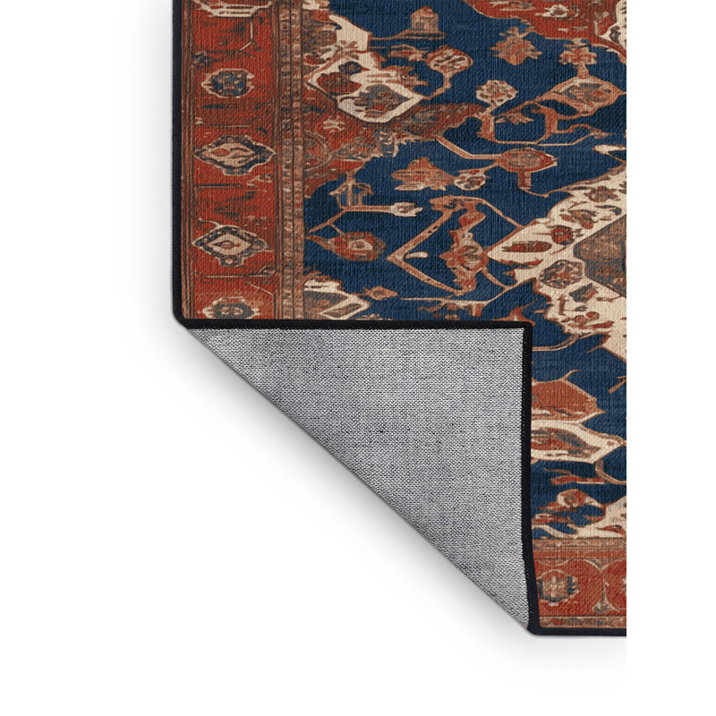 Tapis brun lavable à la machine, Rond 6 pi