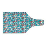 Ambesonne Birds Tempered Glass Cutting Board Branches and Little Birds Multicolor