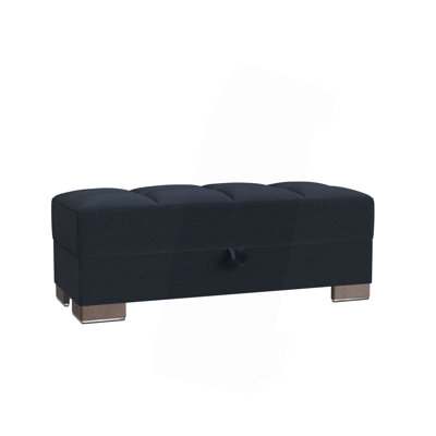 Collection Upholstered Ottoman With Storage（ONLY OTTOMAN)