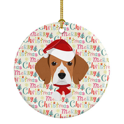Ornement suspendu Beagle Merry Christmas