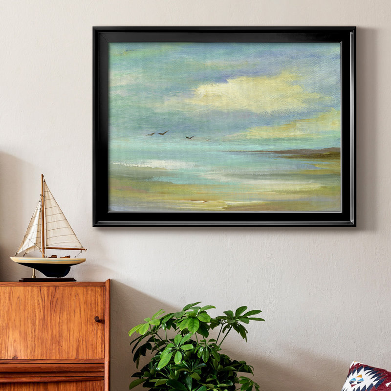 Toile encadrée de qualité supérieure Drifting - prête à être accrochée, H 26,5 po x l 36,5 po x P 1 po, Noir