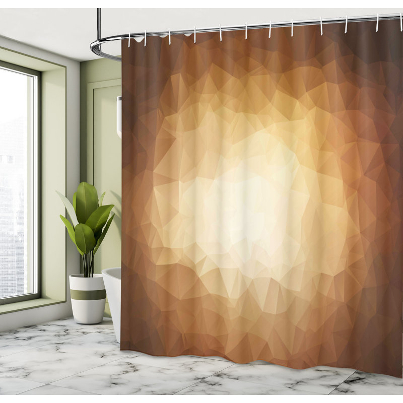 Shower Curtain with Hooks Included, 70" H x 69" W