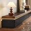Retro Black Solid Wood TV Stands