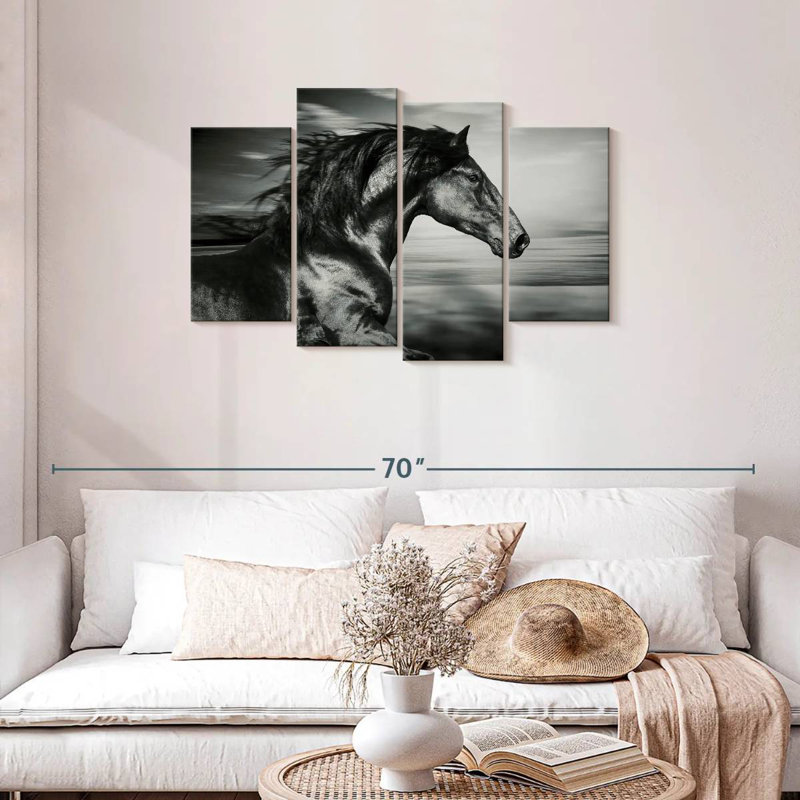 Thoroughbred, 27" H x 43" W