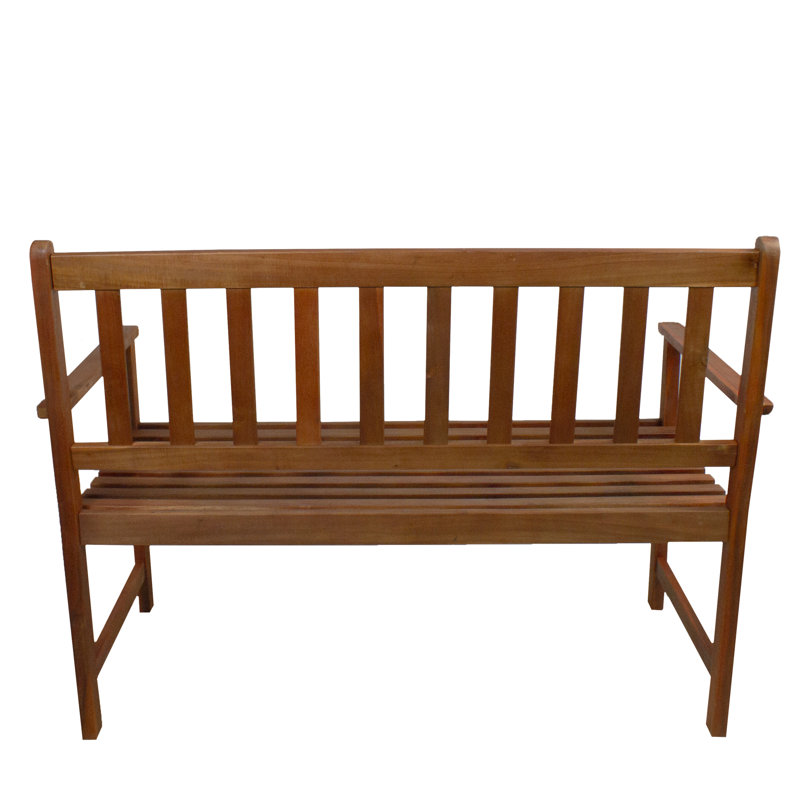 Banc de terrasse 48 po en bois d'acacia brun clair
