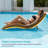 Foldable Brown Hdpe Outdoor Chaise Lounge Chairs (Set Of 2)-124434686-124434688
