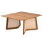 Table basse 70 x 70 x 35 cm, en bois massif, idéale pour un salon moderne. Ajoutez une touche d'élégance à votre intérieur.