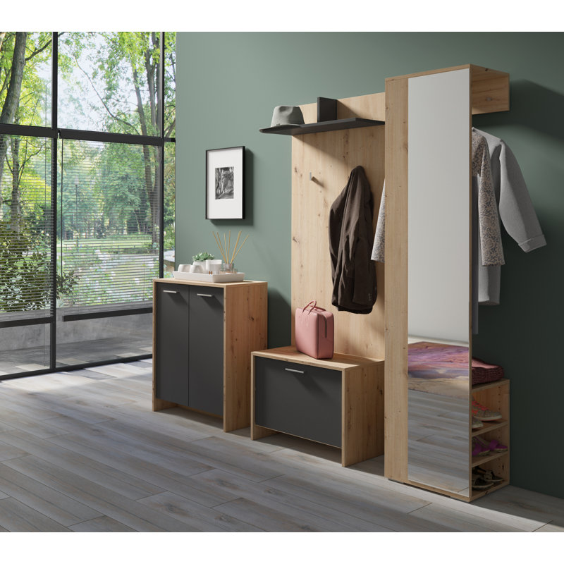 Quimby Storage Bench, Light Brown