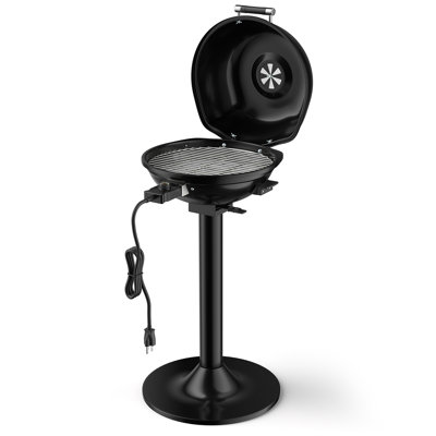 Topbuy 20.5 in. W x 17.5 in. D Indoor/Outdoor Use 1 - Burner Single Burner Free Standing Electric Grill