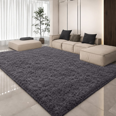 Luxury Plush Shaggy Area Rug & Runner, Soft Deep-Pile Non-Slip Living Room Carpet