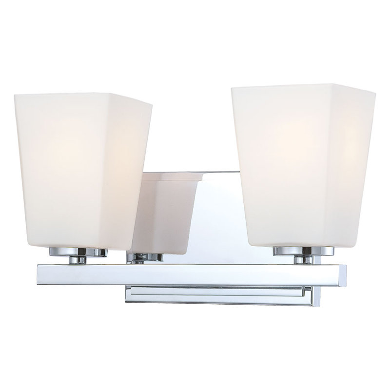 Éclairage pour meuble-lavabo 2 lumières Jandreau, Chrome