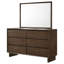 Commode 6 tiroirs avec miroir Galesburg