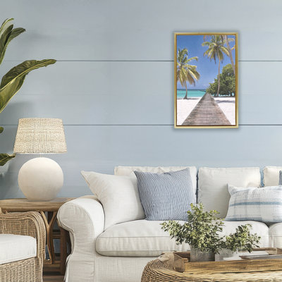 Cadre flottant Pristine Morning Tropical Coast, design par Marcus Prime