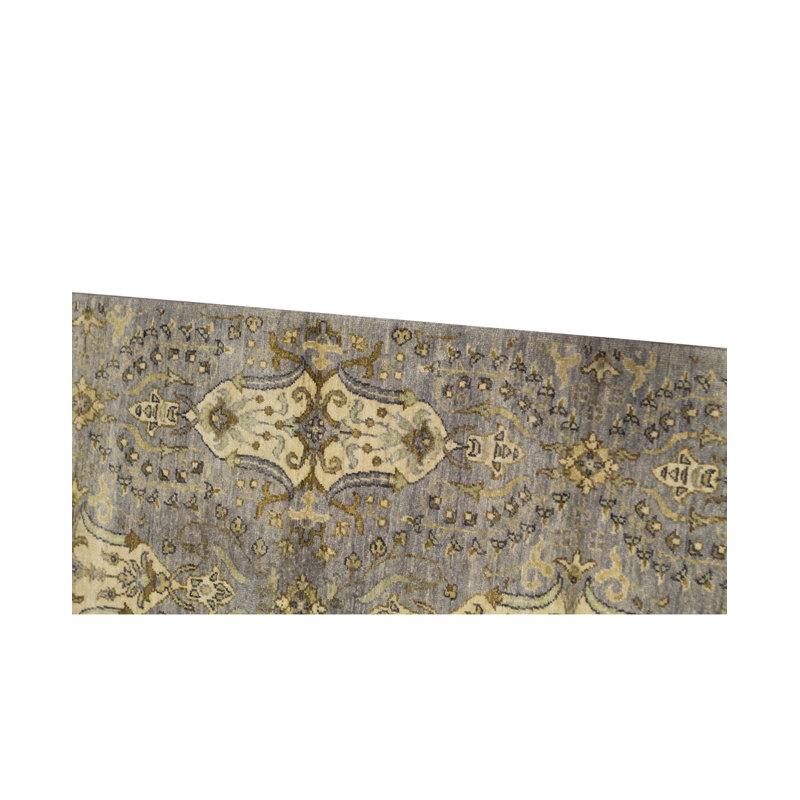 Tapis beige et ivoire de haute qualité noué à la main