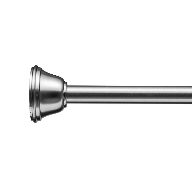 Adjustable Brushed Nickel Tension Shower Curtain Rod