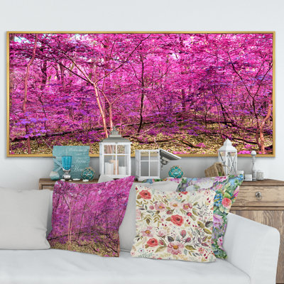 " Pink and Purple Fantasy Forest IX " Color Photography Print