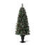 Arbre de Noël cyprès blanc givré illuminé-893898171