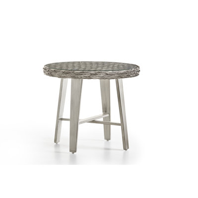 Table d’appoint à mèche/en rotin Craut