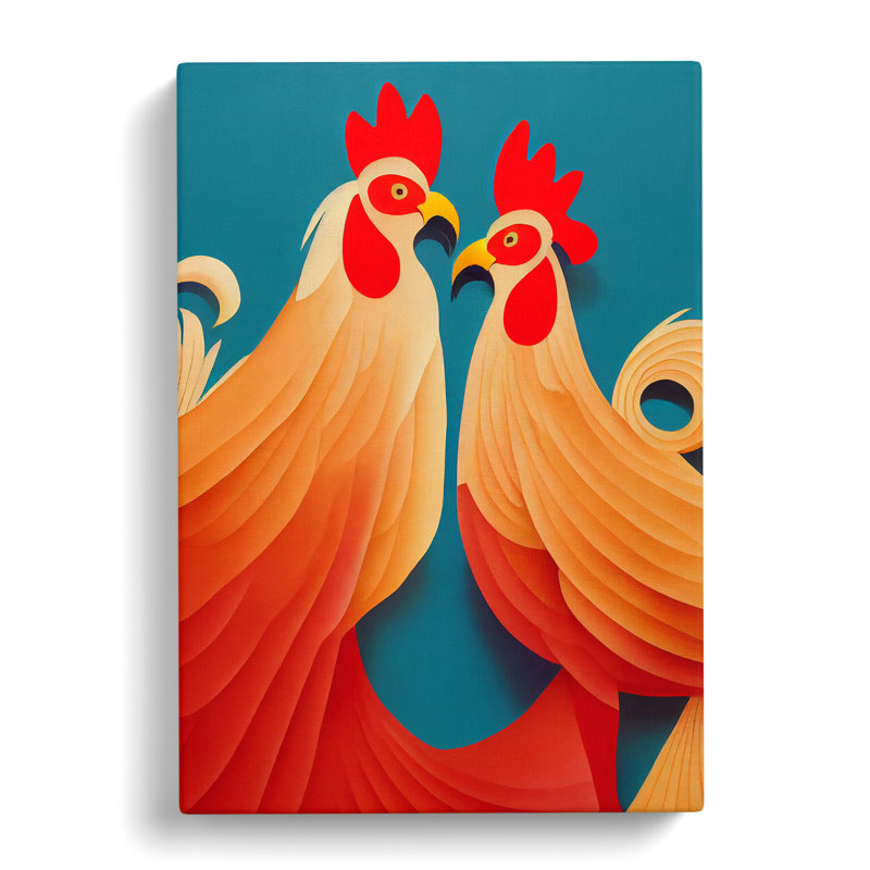 Cavaillon Rooster Vol.2 - Wrapped Canvas, 50cm H x 35cm W x 3cm D