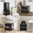 Mini Fridge Stand With Storage Drawer Basket, Mobile Mini Fridge Table, Heavy Duty Fridge Cart, Small Refrigerator Stand For Beverage Coffee Bar Dorm Mini Fridge Cabinet