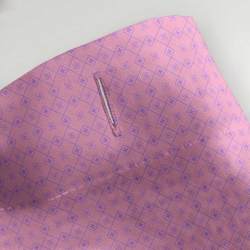 Rideau de douche simple Katelyn Elizabeth, Rose / Mauve