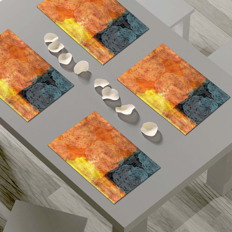 Napperon abstrait en polyester