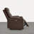 American Modern Power Recliner With Top-Grain Leather, Cup Holders, USB, And Wall Hugger Design-1898064054