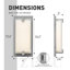 Applique murale encastrée à intensité variable avec interrupteur 5 couleurs 1550 lumens-106815140-106815137
