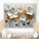 Wildflowers Pure Golden Horizons - Art mural fleurs sauvages