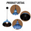 Luminaire suspendu bleu à tête simple réglable (y compris l'ampoule E26 chaude)
