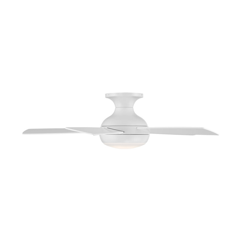 Ventilateur de plafond encastré intelligent à 5 pales Odyssey avec télécommande et ensemble d'éclairage à DEL inclus, 44"