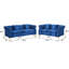 Ensemble de canapé rétro en velours Chesterfield pour le salon-115991203