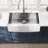 Kitchen Sink 33X22x10" - Stainless Steel Apron Single Bowl T304 Dent, Rust & Stain Easy To Clean 16 Gauge Brushed Nickel 33"X22"X10" And Stain- Look