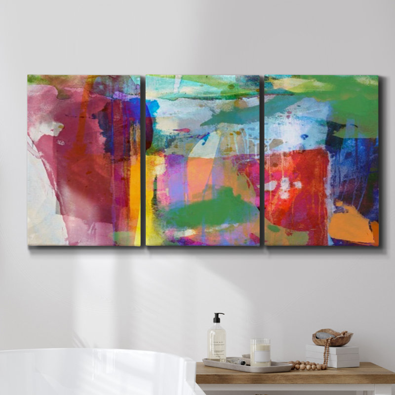 " Infinity Beach " 3 - Pieces, 36" H x 72" W x 2" D